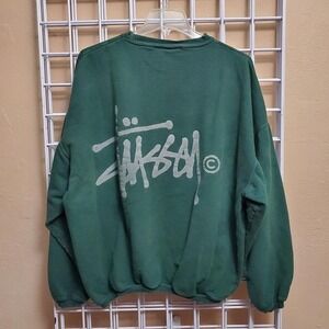 90s Stüssy green crewneck sweatshirt‎